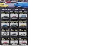HO Modern Era Vehicles Assortment w/ Merchandiser Includes v 