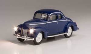 HO Just Plug Blue Coupe 