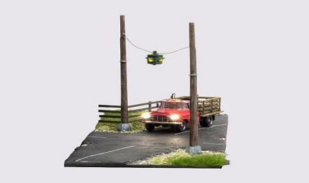 HO Suspended Flashing Lights 
