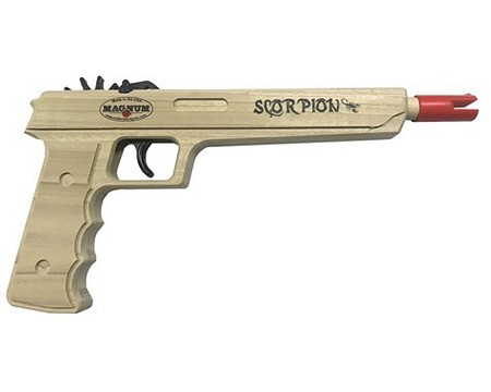 Scorpion Toy Wooden Rubberband Pistol
