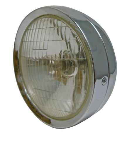 Chrome Motorcycle Headlight 6V