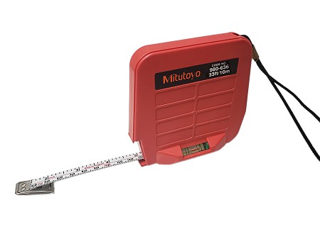 Mitutoyo 33 Ft. / 10m Tape Measure with Level