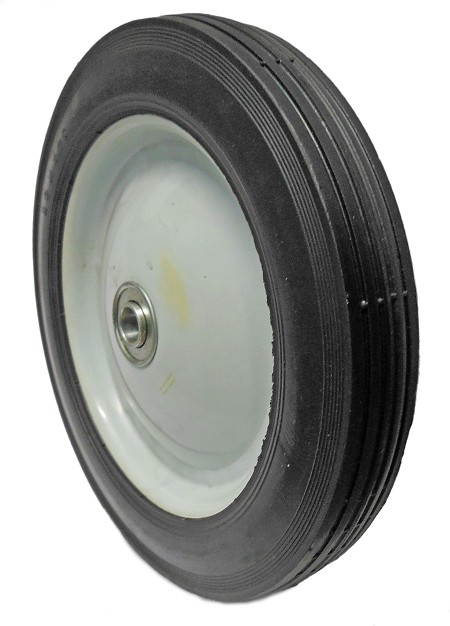 10 x 1.75 Flat Free Steel Wheel (1/2" Bearing)