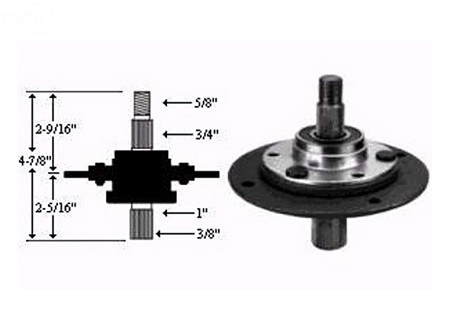 Assembly Spindle Short Mtd 