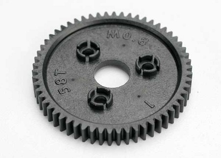 58-Tooth Spur Gear (0.8 Metric Pitch, Compatible with 32-Pitch)