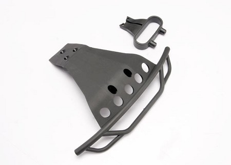 Front Bumper & Bumper Mount (Black) for Slash