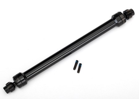 Aluminum Center Rear Driveshaft (Black-Anodized)/ 3mm Screw Pin (2)