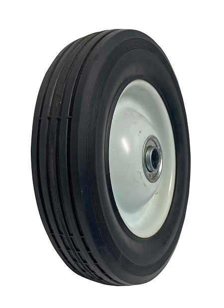 8" x 1.75" Flat Free Steel Wheel (5/8'' Bearing)  