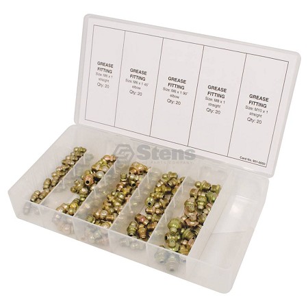 Metric Grease Fitting Kit - 100 Piece Kit