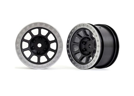 2.2" Wheels (Black, Satin Chrome Beadlock or Black Chrome) (2) (Bandit® Rear)