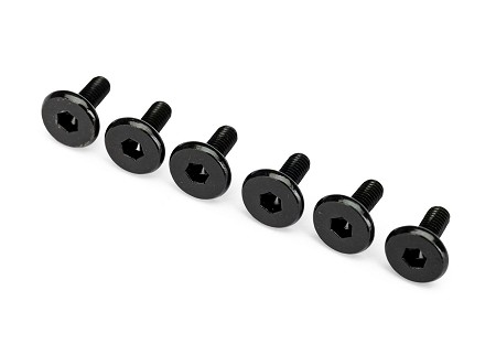 3x8mm Flat-Head Machine Screws (6)