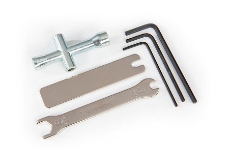 Tool Set for Traxxas (1.5, 2.0, & 2.5mm Hex Wrenches, 4-Way Wrench, 8 & 4mm Wrench, U-Joint Wrench)