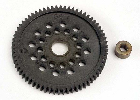 66-Tooth Spur Gear (32-Pitch) with Bushing