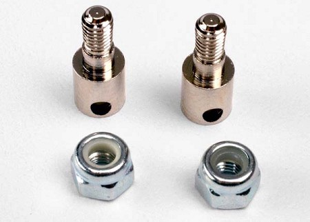 Rod Guides (2) with 3mm Nylon Locknuts (2)