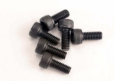 2.5x6mm Cap-Head  Machine Screws (Hex Drive)(6)