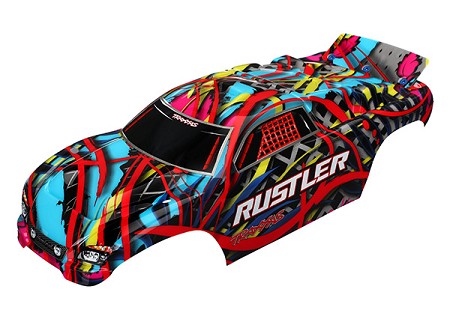 Rustler® Hawaiian Graphics  Body (Painted, Decals Applied)