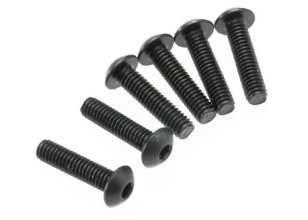 4x16mm Button-Head Machine Screws (Hex Drive)(6)