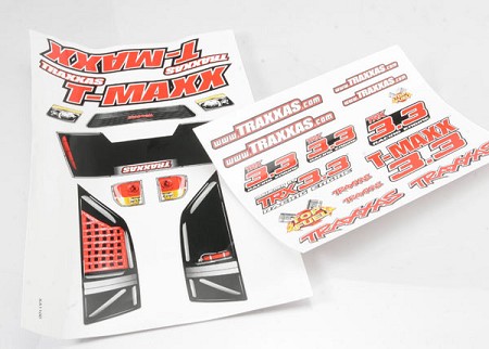 T-Maxx® 3.3 Decal Sheets (Long Wheelbase)(Model 4908)