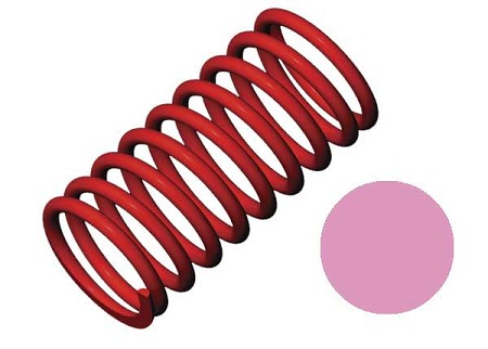 Spring, Shock Red (GTR) (5.4 Rate Pink) (1 Pair)