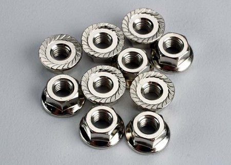 4mm Flanged Nuts (10)