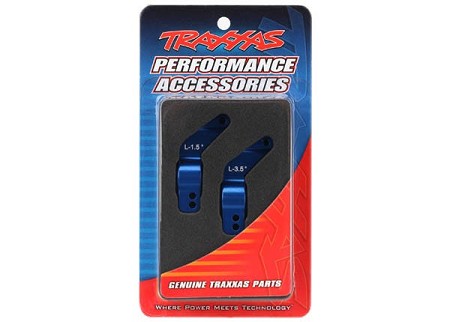 Rear Axle Carriers 6061-T6 Aluminum, Left & Right (Blue-Anodized)