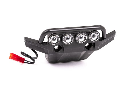 Front Bumper (Assembled, LED Lights Installed) (fits 4WD Rustler®)