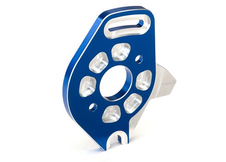 6061-T6 Aluminum Motor Plate, Blue-Anodized