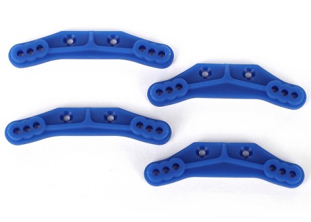 Shock Towers, Front & Rear, 1/18 LaTrax® Rally (Composite or Blue-Anodized Aluminum)