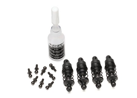 Shocks, Oil-Filled (Assembled with Springs) (4), 1/18 LaTrax® Rally