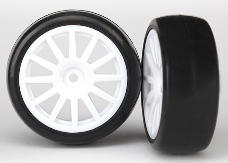 Slick Tires on 12-Spoke Wheels (Assembled, Glued) (2)