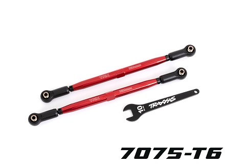 Front Toe Links (Anodized 7075-T6 Aluminum TUBES) (2) (For use with #7895 X-Maxx® WideMaxx® Suspension Kit)