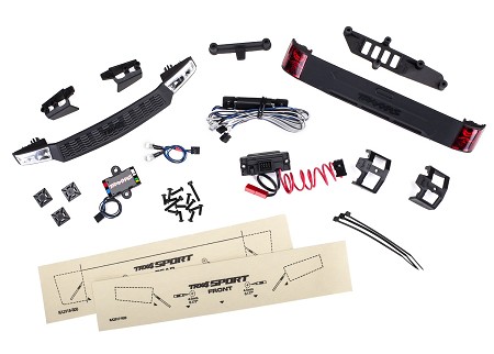 LED Light Set, Complete w/ Power Supply (Contains Headlights, Tail Lights, & Distribution Block) (Fits #8111 or #8112 Body)