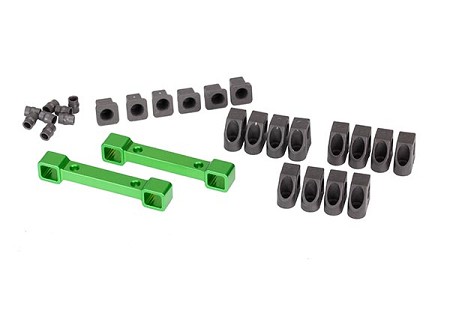 Suspension Arm Mounts, Aluminum (F/R)/ Hinge Pin Retainers (12)/ Inserts (6)