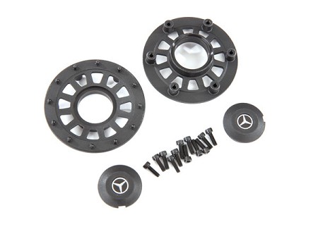 Center Caps & Beadlock Rings, TRX-6® (Requires #8255A Extended Thread Stub Axle)