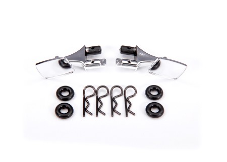Chrome Side Mirrors, O-Rings & Body Clips