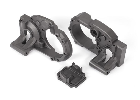 Left & Right Gearbox Halves/ Differential Cover (Charcoal Gray)