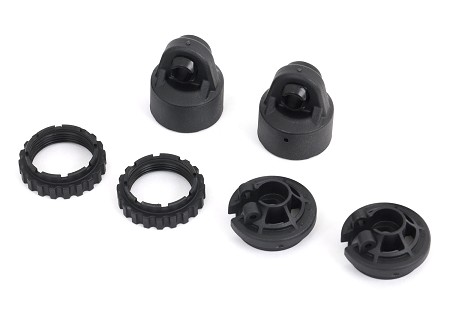 Shock Caps, GT-Maxx® Shocks (2)/ Spring Perch/ Adjusters (2) (For 2 Shocks) (Fits Sledge®)