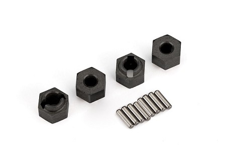 7mm Hex Wheel Hubs & Axle Pins (Composite or Steel)