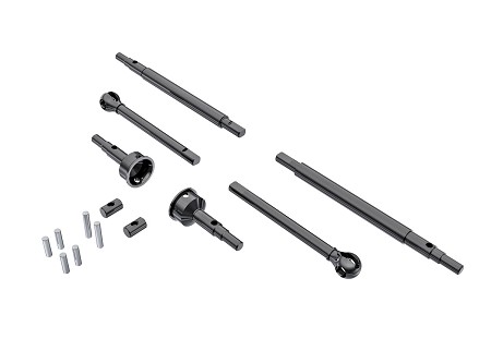 Front & Rear Axle Shafts, Front Stub Axles, & Pins